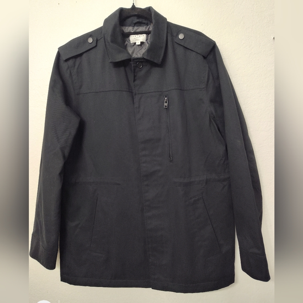Five Four Medium Button Down Black Jacket - image 1